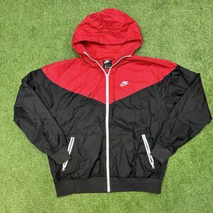 Nike Sportswear Windrunner Red/Black Windbreaker Size Medium